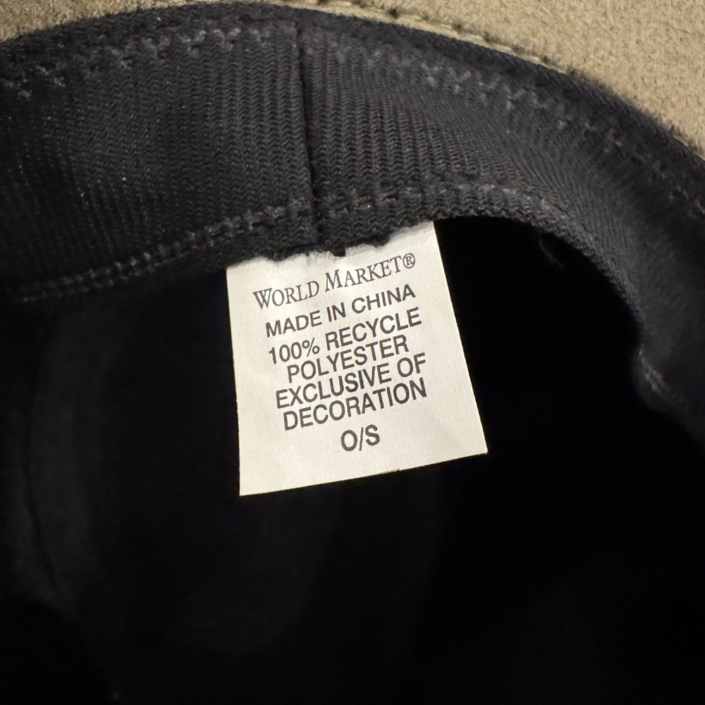 Cost Plus World Market Light Olive Hat - Picture 5 of 5